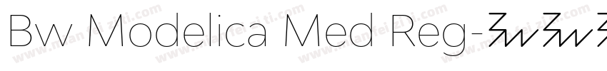 Bw Modelica Med Reg字体转换